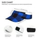 thumbnail image 3 of Balery Buffalo Plaid Blue Black Gorra deportiva con visera ajustable para mujer y hombre (talla única), 3 of 7
