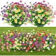 thumbnail image 6 of Zukuco 6Bundles Artificial Flowers Outdoor, UV Resistant No Fade Spring Flowers, Fake Plastic Shrub Plants for Indoor Outside Garden Porch Window Home Decorations(Mixed Color), 6 of 6