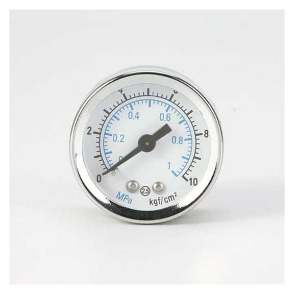 Industrial 0-10 PSI Air Pressure Gauge 1/8" NPT Air Compressor Pressure Gauge Back Mount With 1.5" Face Quality Hydraulic Meter ,Corrosion Resistance