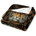 thumbnail image 3 of Tiger Blanket Tiger Gifts for Girl Men Tiger Throw Blanket for Couch Sofa Bed Soft Warm Flannel Fleece for Kids Adults 40"x50", 3 of 6