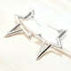 thumbnail image 5 of Non-Tarnish 304 Stainless Steel Stud Earrings for Women Star Stainless Steel Color 31x26x2.2mm, 5 of 5