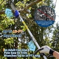 thumbnail image 4 of Kojooin 52CC Gas Powered Pole Chainsaw, Extendable Pole Saw with 12 in Guide Bar for Tree Trimming and Pruning, 4 of 8