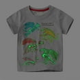 thumbnail image 4 of MEZZALL Boys Glow In The Dark Print T-Shirt Tshirts Tee Short Sleeve Casual Tops For Summer Daily, Grey, 3-4 Years, 4 of 6