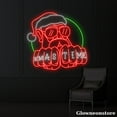 thumbnail image 3 of Glowneon Xmas Time Santa Claus Neon Sign, Xmas Time LED Sign, Cool Santa Claus Neon Light, 3 of 5