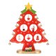 thumbnail image 1 of Adorno De Escritorio De árbol De Navidad De Madera, Artesanías De árbol De Navidad De Madera Ecológicas Seguras Mano De Obra Fina Inastillable Para Oficina ANGGREK Rojo, 1 of 8