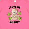 thumbnail image 4 of Inktastic Cute Sloth I Love My Mommy with Green Leaves Boys or Girls Baby T-Shirt, 4 of 5