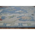 thumbnail image 2 of Colourful Handmade Oushak Area Rug Home Decor Rug 8X10 Hand-Knotted M Blue, Beige, Lt Pink, Ivory, Green, Wool Area Rug, 2 of 9