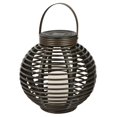 thumbnail image 1 of Northern International GL29353BR Brown Round Solar Flickering Rattan Basket Ligh, 1 of 1