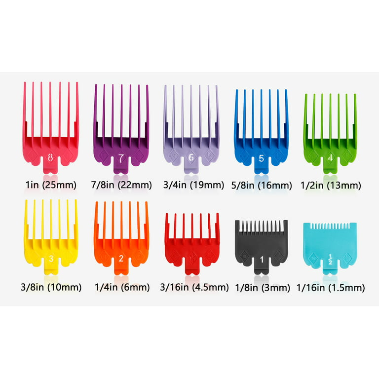 Hair clipper lengths chart in mm  Clipper lengths, Electric hair clippers,  Hair clipper lengths