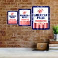 thumbnail image 6 of Portrait Round Plus American Pride: United We Stand Door or Wall Sign | Easy Installation | Patriotic Stars and Stripes USA Pride Sign - Large, 6 of 8