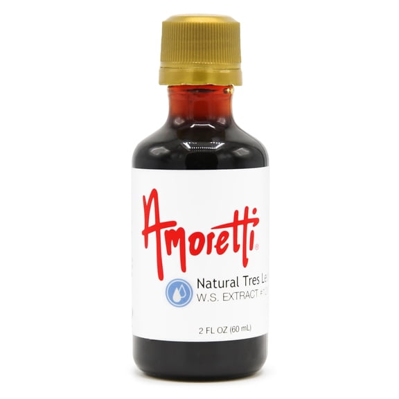 Amoretti - Natural Tres Leches Extract Water Soluble 2 oz - Highly Concentrated & Perfect For Pastry, Savory, Brewing, and more, Preservative Free, Vegan, Kosher Pareve, Keto Friendly