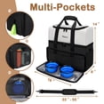 thumbnail image 4 of Bolsa de viaje para perros Mancro de doble capa con contenedores y platos para comida, 4 of 9