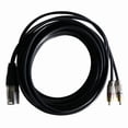 thumbnail image 2 of Cable RCA de Audio 2RCA Macho una XLR 3 Macho Cannon Amplificador Mezclador Enchufe AV Cable XLR una Dual RCA Cable 2M, 2 of 5