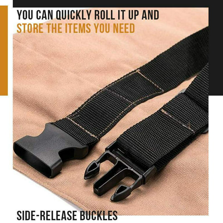 Working Tool Bag Roll Tool Roll Multi-Purpose Tool Roll Up Bag Wrench Roll  Pouch Hanging Tool Zipper Carrier Tote