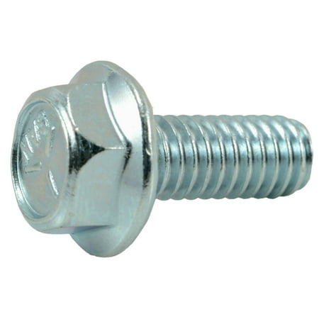 

5/16 -18 x 3/4 Zinc Grade 5 Hex Washer Head Serrated Flange Bolts (10 pcs.)