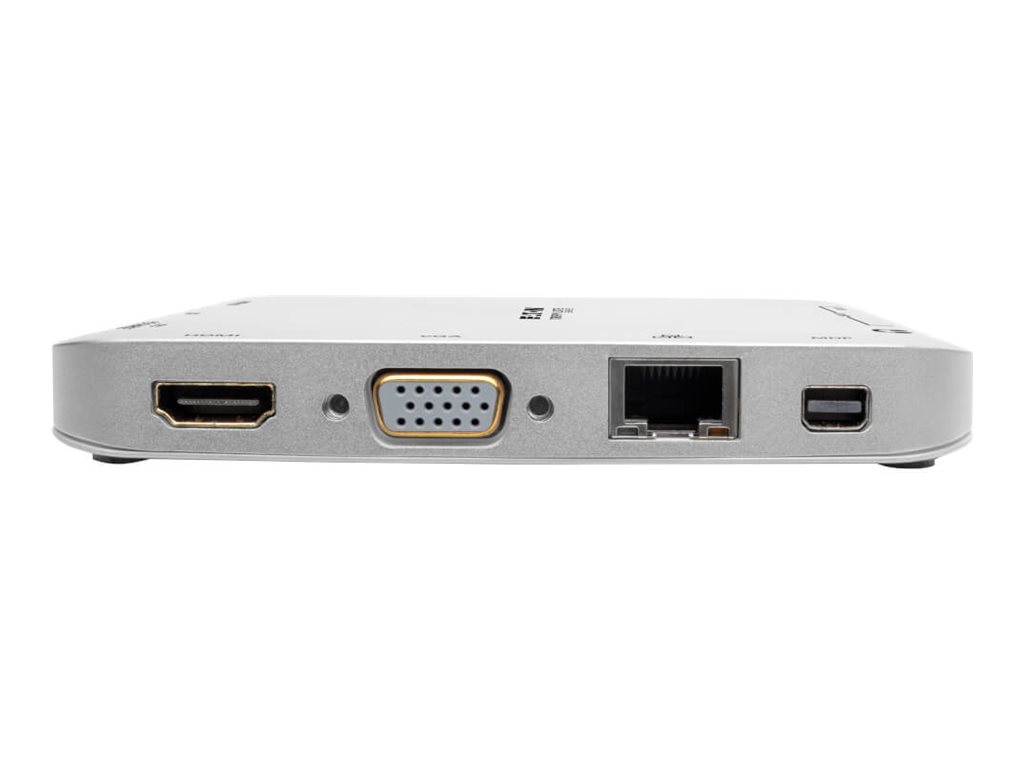 Tripp Lite USB C Docking Station w/ USB Hub mDP HDMI VGA GbE PD Charging 4K (U442-DOCK2-S)