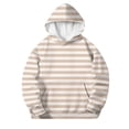thumbnail image 5 of Gytharion Girls Hooded Sweatshirts Fashion Stripe Long Sleeve Hoodies Warm Pullover Sweatshirts with Pockets,3Years-14Years, 5 of 5