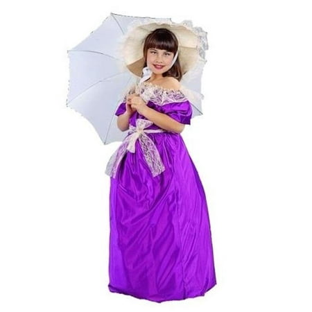 91119-V-S Southern Bell Child Costume - Purple - Size S