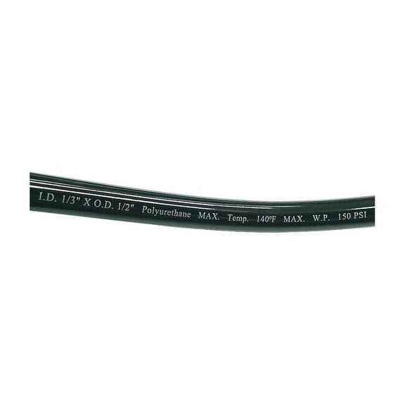 Manufacturer Varies Tubing,1/3In, IDx1/2 In OD,100 Ft,Black 1PBN3