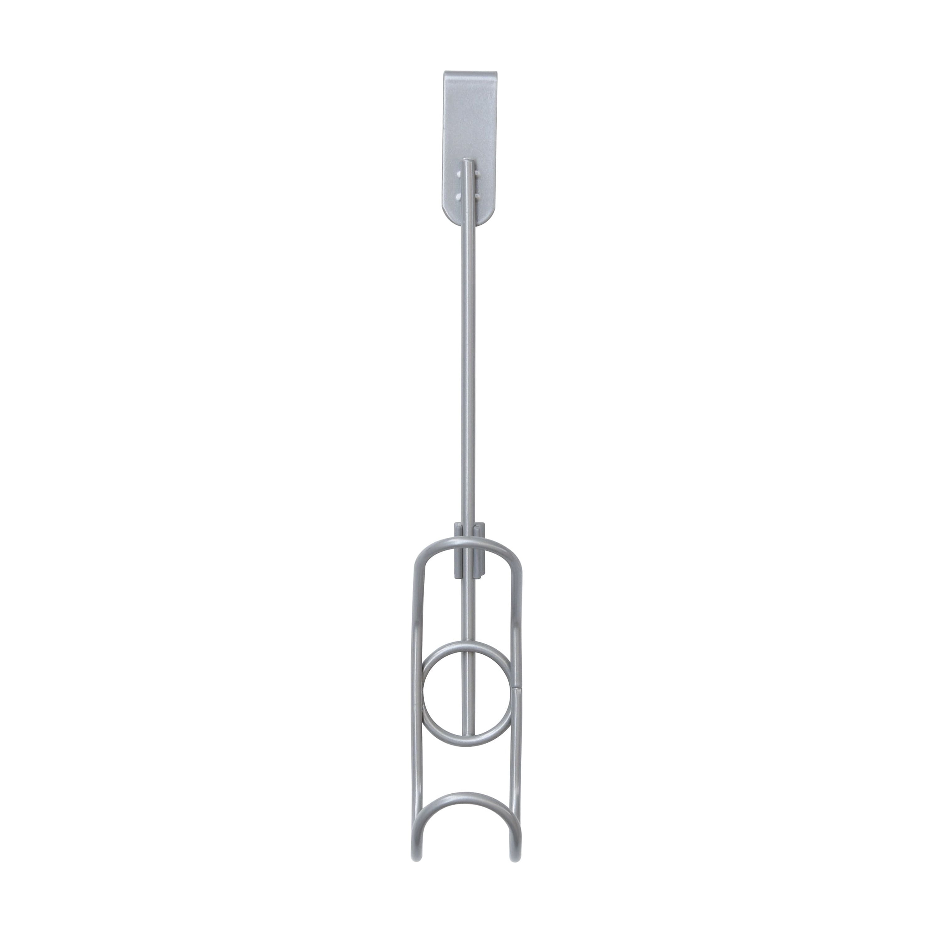 Mainstays Over the Door Single Hook, Satin Nickel Finish