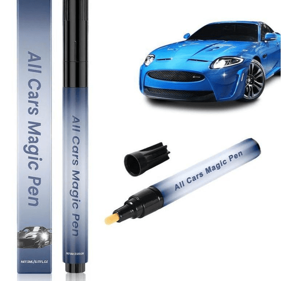 Car Scratch Remover Pen – All Cars Magic Pen, Weatherproof Touch-Up Paint Pen for Minor Clear-Coat Scratches, Fix Scratches, Chips Scuffs Instantly, UV Resistant Touch-Up Pen, Fits All Car Colors