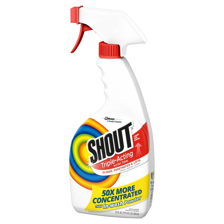 Shout Triple-Acting Stain Remover Spray, 22 Ounce 