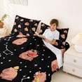 thumbnail image 3 of Erosebridal Cute Capybara Kids Bed Sheets, Astrology Stars Sky King Sheets, 4 Pieces, 3 of 5