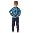 thumbnail image 4 of SCHIESSER Conjunto de pijama de niño, 2 piezas - Niños Mundo 2, largo, rizo, motivo Azul 140, 4 of 5
