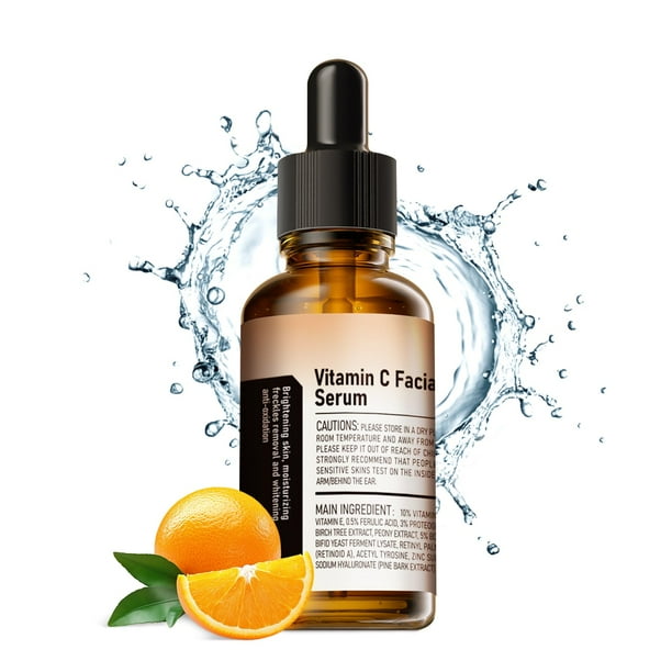 Sérum facial CKM Vitamina C con ácido hialurónico y vitamina E 30 ml