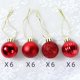 thumbnail image 3 of Bolas de Navidad, decoración de árbol de Navidad, 24 bolas plásticas, electroplata, decoración colgante, 3cm, set de 24 piezas, estilo navideño, bolas de cristal, luces de Navidad, para, 3 of 6