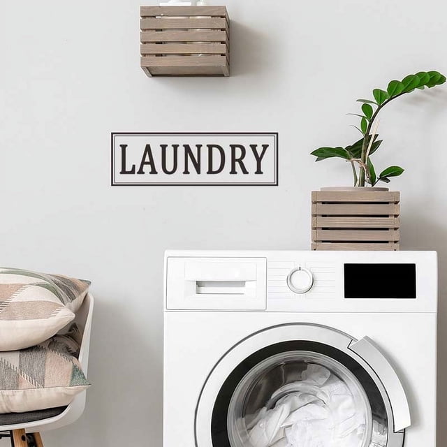 TIMIFIS Bathroom Decor Funny Bathroom Wall Decor Sign, Farmhouse Rustic Bathroom Decorations Wall Art Sign Wash Dry Fold Repeat Wall Decor Prints Laundry Room Decor Sign Fall Decorations For Home