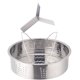 thumbnail image 1 of 1 juego de vaporizador sanitario de acero inoxidable Parrilla de vaporización ecológica de doble asa para cocina eléctrica （21.1cm Vaporizador completo + separador 304, plata,, 1 of 6