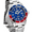 Silver / Red and Blue, variant on INVICTA Pro Diver Mens 40mm Two Tone Quartz Metal bracelet Watch