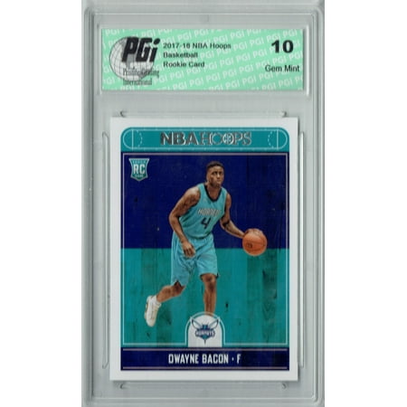 - Dwayne Bacon 2017-2018 Hoops #290 NBA Rookie Card PGI 10