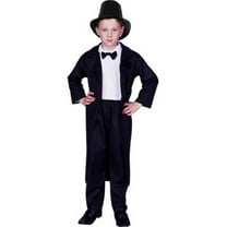 Child Abe Lincoln Costume~Large 12-14 / Black