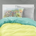 thumbnail image 2 of Carolines Treasures APH3567PILLOWCASE Patio Bouquet and Cat Fabric Standard Pillowcase Standard multicolor, 2 of 2