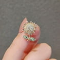 thumbnail image 6 of Bowknot Sunflower Rhinestone Crystal Brooch Wedding Dress Up Bouquet Corsage Accessories Party Jewelry Gift, 6 of 12