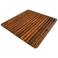 thumbnail image 3 of Nordic Teak 24" x 24" Oiled Shower and Bath Mat - Brown, 3 of 4