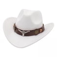 thumbnail image 1 of Sombrero de vaquero occidental,Sombrero de vaquero occidental para adultos,mujeres y hombres,Sombreros de Pescador de Disfraces Caballero Dama Jazz,Suministros para fiestas de cumpleaños de, 1 of 8