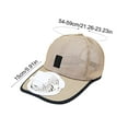 thumbnail image 3 of Bxaolu Outdoor Hat with Solar Fan, Fan Mesh Hat for Woman, Solar Powered - USB Charging Summer Cooling Hats with Built in, Sun Protection for Outdoor Beach Travel, Beige, 3 of 6
