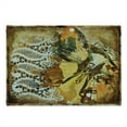 thumbnail image 2 of Vintage Cutting Board, Grunge Graphic of Lace Look Ornate with Macro Butterfly Designs, Decorative Tempered Glass Cutting and Serving Board, in 3 Sizes, by Ambesonne, 2 of 5