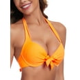 thumbnail image 4 of RELLECIGA Women's Push Up Bikini Top Knot Front Underwire Bathing Suit, 4 of 7