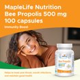 thumbnail image 2 of MapleLife Nutrition Bee Propolis 500mg - 100 Capsules, 2 of 7