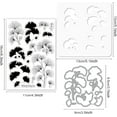 thumbnail image 2 of 3Pcs Layered Ginkgo Biloba Theme Silicone Clear Stamps Metal Cutting Die Cuts Pet Craft Stencils Template for Card Making and DIY Embossing Scrapbooking Craft Decor, 2 of 8