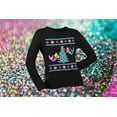 thumbnail image 5 of Old Glory Womens Mermaid Tree Ugly Christmas Sweater Long Sleeve T Shirt, 5 of 6