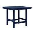 thumbnail image 4 of WestinTrends Ashore Outdoor HDPE 36" Square Patio Dining Table with Umbrella Hole, Navy Blue, 4 of 11