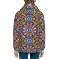 thumbnail image 6 of Kdxio Mandala Pattern Kids Boys Girls Zip Up Hoodie 3D Printed Hooded Sweatshirt Hoody Coat with Pocket 7-12 Y-Small, 6 of 6