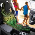 thumbnail image 3 of XYZCANDO Plumeria Car Seat Towel Cover - Moisture-Wicking Sweat Protector with Non-Slip Backing, Universal Fit for Cars, SUVs & Trucks, 3 of 8