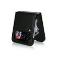 thumbnail image 3 of Elehold PU Leather Case for Samsung Galaxy Z Flip 4 6.7 inch Ultra Slim Luxury Leather and Soft TPU with Shockproof Lens Screen Protection Support Wireless Charging Phone Cover Folding Case,Black, 3 of 7