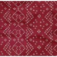 thumbnail image 4 of oneOone Cotton Poplin Twill Carmine Red Fabric Small Motif Bandhani Craft Projects Decor Fabric Printed By The Yard 56 Inch Wide, 4 of 4